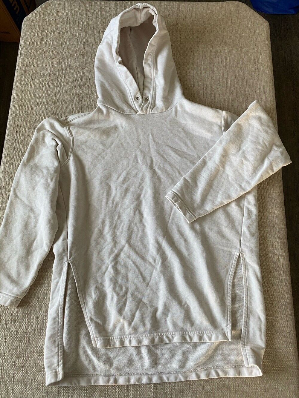 ATHLETA Vintage Pullover Hoodie Long Sleeve 100% Cotton XS Oversize